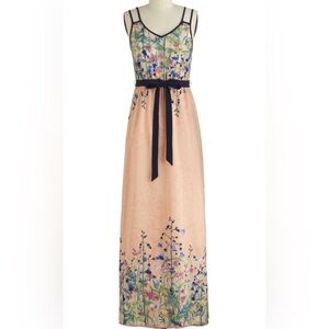 ModCloth Watercolor Floral Maxi Dress X-Small